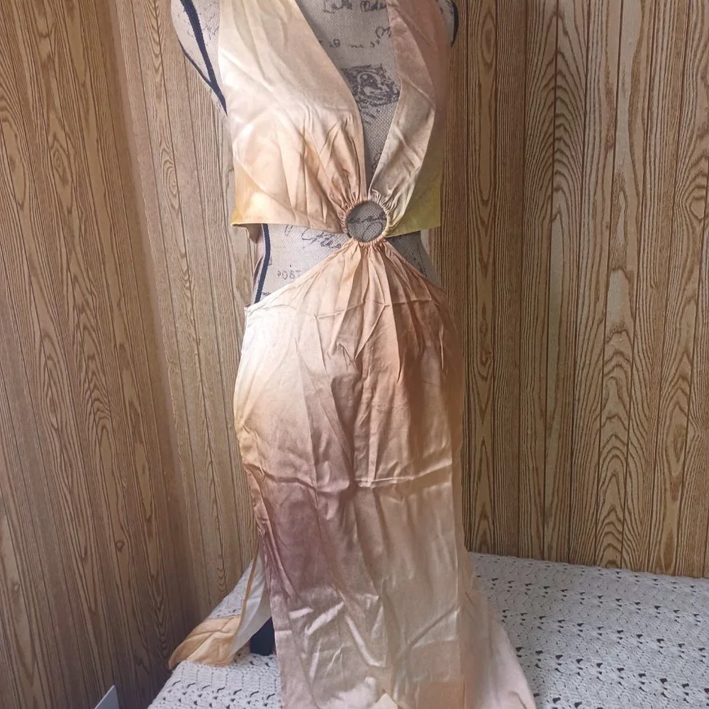 silk maison belly dress - Picture 2 of 6